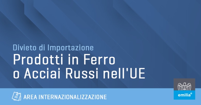 Divieto all'importazione in Unione Europea di una vasta gamma di articoli in ferro o acciaio russi