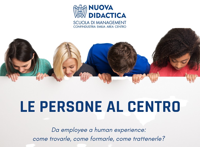 Il workshop “Le persone al centro: da employee a human experience” è organizzato dal Nuova Didactica per proporre una riflessione su come sta cambiando il rapporto con il lavoro