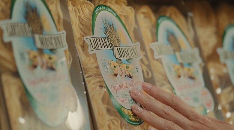 Un’immagine dallo spot tv che Sts Italiana ha ideato per l’azienda Luciana Mosconi