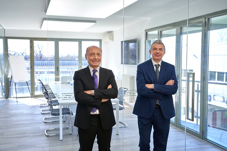 Da sinistra: Giuseppe Nale, CEO e  Luca Bulgarelli, Sales director e socio di Skybackbone Engenio