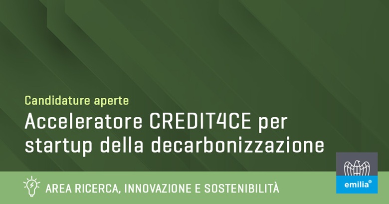 progetto CREDIT4CE per startup Sviluppo di tecnologie per la decarbonizzazione