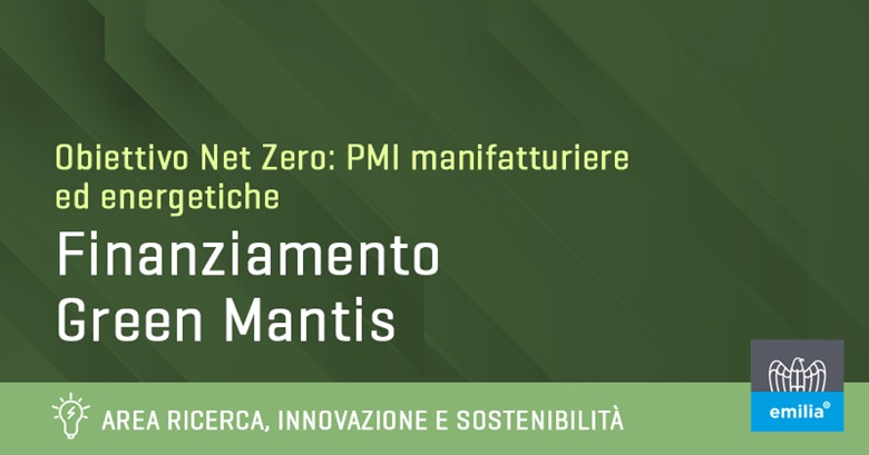 finanziamento europeo Green Mantis per l'efficienza energetica delle aziende Net Zero