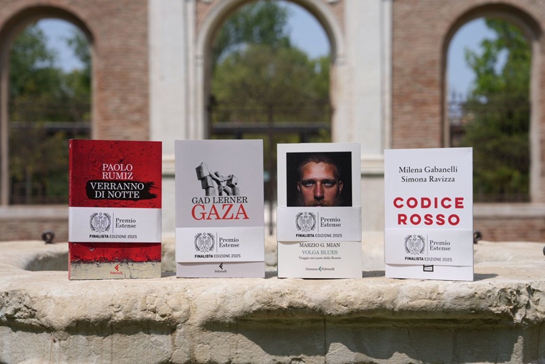 La quartina finalista del Premio Estense 2025, 61^ edizione del premio giornalistico promosso da Confindustria Emilia
