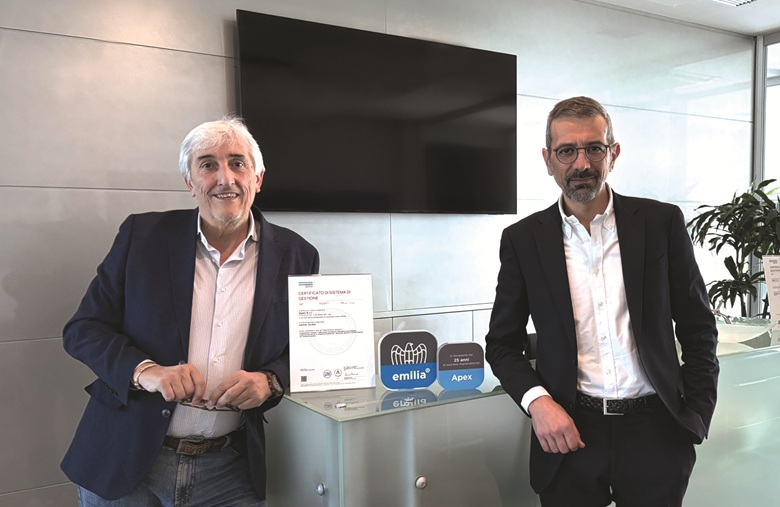 Sergio Leoni, consigliere delegato di Apex, e Ilario Benetti, presidente di Apex