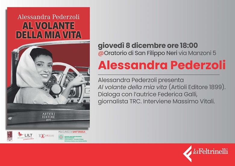 Alessandra Pederzoli presenta il suo libro, i cui diritti d'autore saranno devoluti a Lilt Modena per finanziare il suo progetto "Medico-paziente"