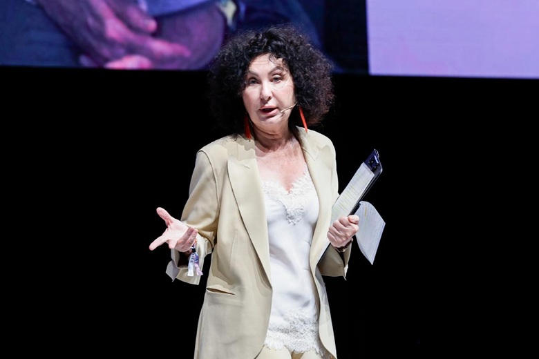 Sonia Bonfiglioli, presidente di Confindustria Emilia, apre l'Assemblea generale degli industriali emiliani a Farete 2026