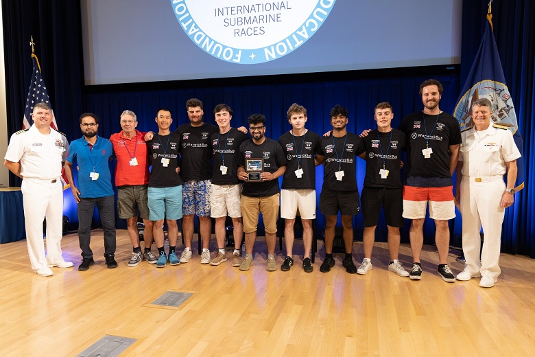 Il team dell’Università britannica Warwick premiato per il miglior design all’International Submarine Race 2023 nel Maryland, negli Stati Uniti