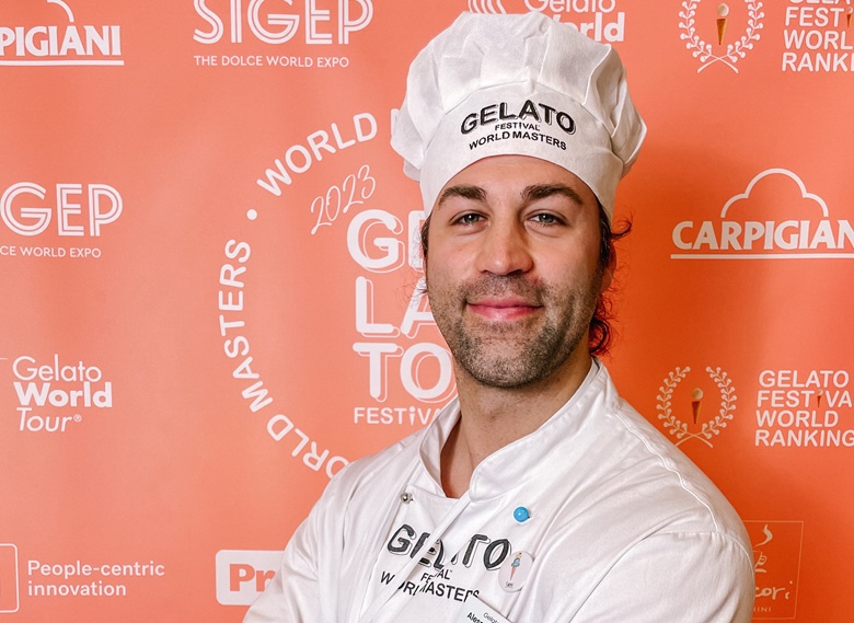 Alessandro Cesari della gelateria Sablé Gelato di Bologna