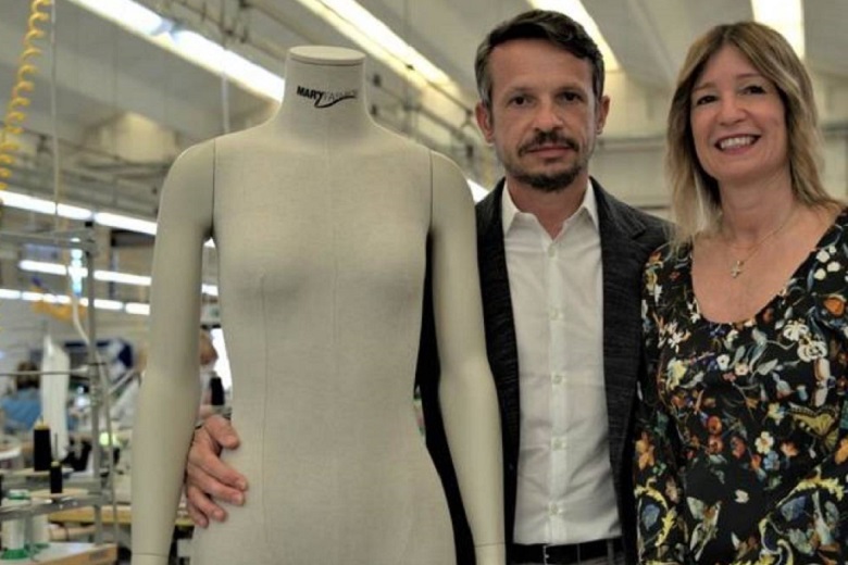 Alessio Bonora ed Emanuela Soffritti, dell'azienda Mary Fashion di Ferrara