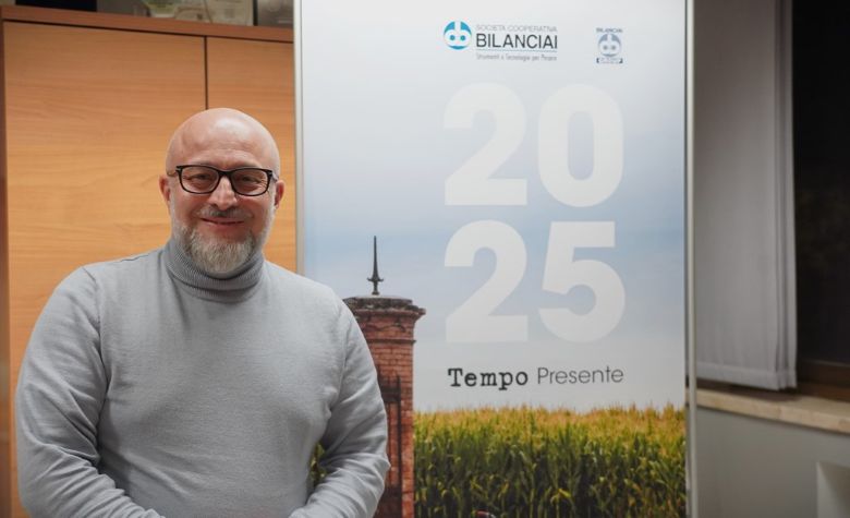 Enrico Messori, presidente di Cooperativa Bilanciai, durante la presentazione del calendario del 2025