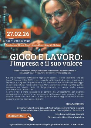 Gioco e lavoro: l’impresa e il suo valore