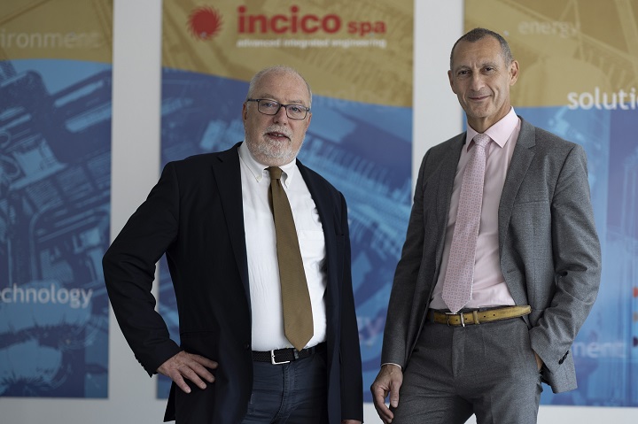 Giovanni Monini, CEO di Incico, e Olivier Severini, amministratore delegato della società di ingegneria ferrarese