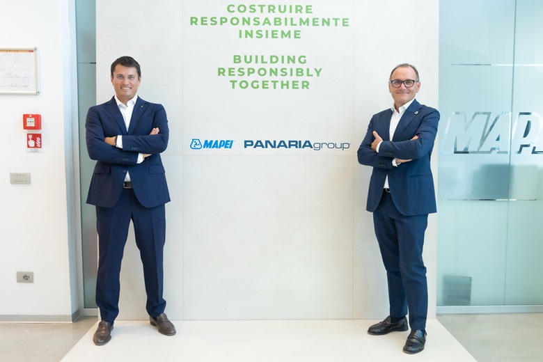 Marco Squinzi, amministratore delegato di Mapei, ed Emilio Mussini, presidente di Panariagroup
