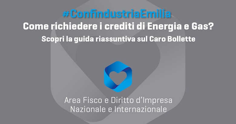 Consulenza di Confindustria Emilia su contributi Caro Bollette 2023 per le imprese