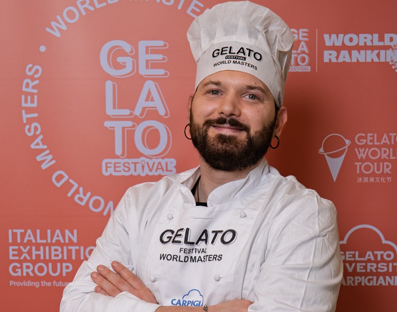 Danilo Cinelli della gelateria Delizie Bolognesi a Bologna