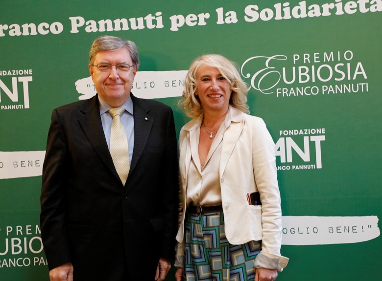 Il Direttore Scientifico di ASviS, Enrico Giovannini, e la presidente di ANT, Raffaella Pannuti