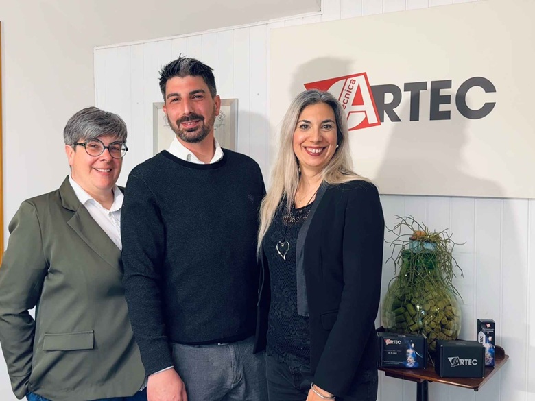 I tre fratelli, soci e titolari di Artec: Sara, Elia e Anna Michelini