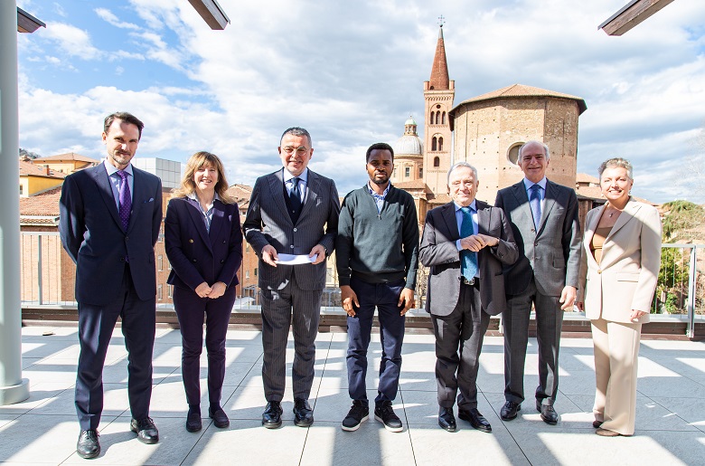 Da sinistra: Bart Drakulich, Tiziana Ferrari, Valter Caiumi, Momolu Varmah, Stefano Possati, Edoardo Possati e Gabriella Chiappini