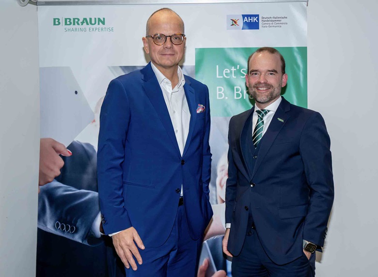 Jörge Buck, consigliere delegato AHK Italien, e Klaus D. Pannes, amministratore delegato di B. Braun e chairman del Country Board Italy