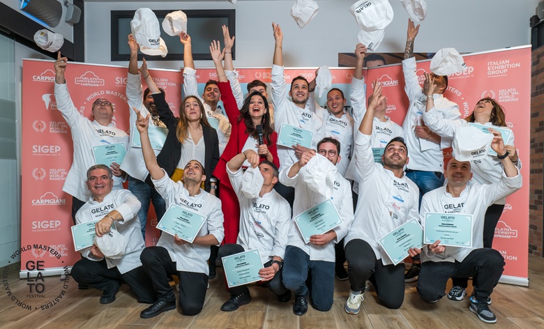 Il gruppo di gelatieri di una passata edizione di Gelato Festival World Masters