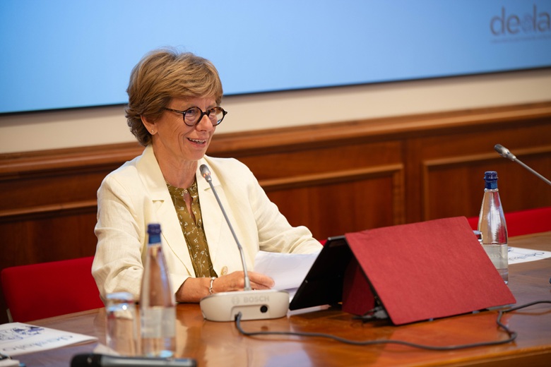 Chiara Violini, presidente di Fondazione Gi Group, durante la presentazione di DEDALO, lo scorso 9 luglio presso la Camera dei Deputati