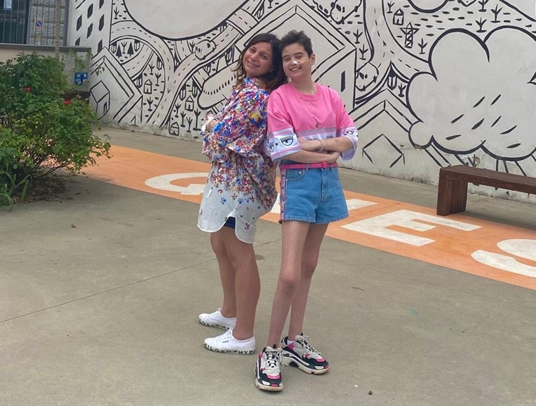 Elena Salda con sua figlia Chiara