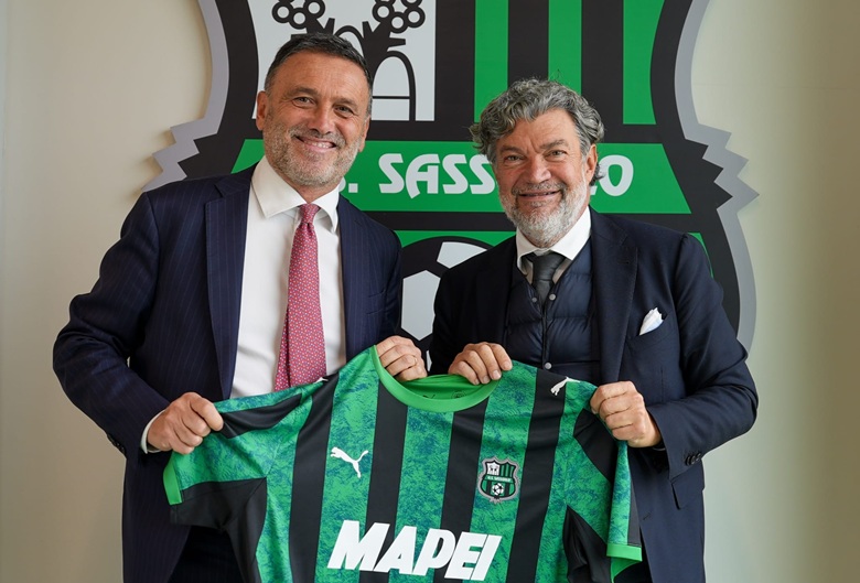  Da sinistra: l’amministratore delegato del Sassuolo Calcio Andrea Fabris e il direttore generale dell’Ospedale di Sassuolo Stefano Reggiani