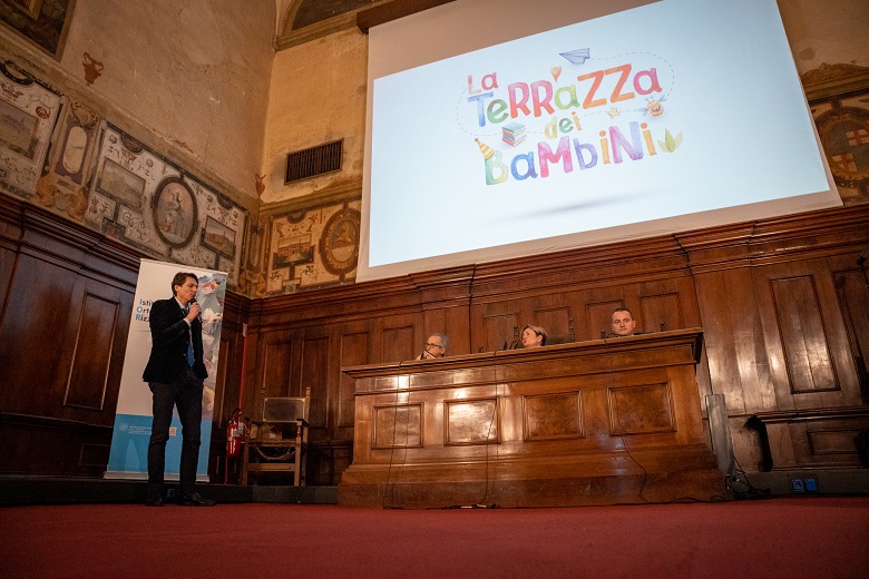 Un momento della conferenza stampa di presentazione del progetto della Fondazione Istituto Ortopedico Rizzoli "La terrazza dei bambini"