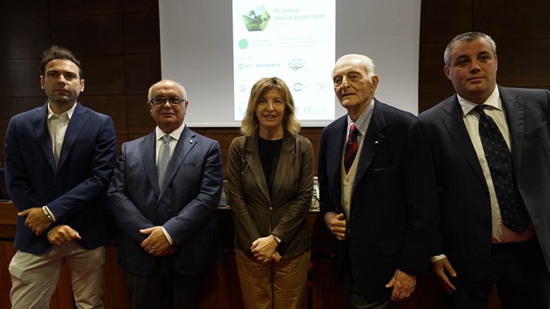 Da sinistra: Raffaele Rapaggi, Daniele Ravaglia, Tiziana Ferrari, Filippo Sassoli de’ Bianchi e Gianluca Mancini