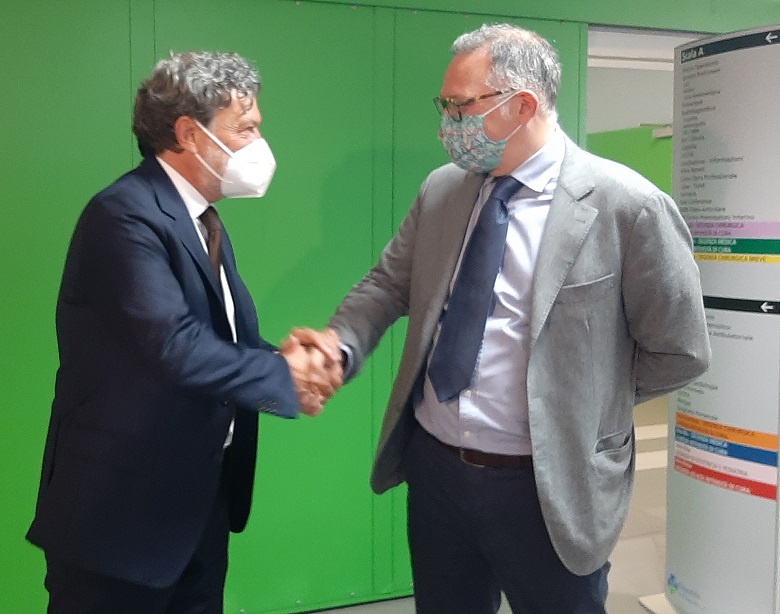 Stefano Reggiani, Direttore Generale dell'Ospedale di Sassuolo e il prof. Guido Ligabue