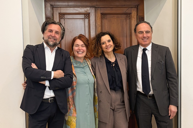 Da sinistra a destra: Andrea Zampa, Emilia Sghedoni, Cecilia Zampa e Fabio Sghedoni