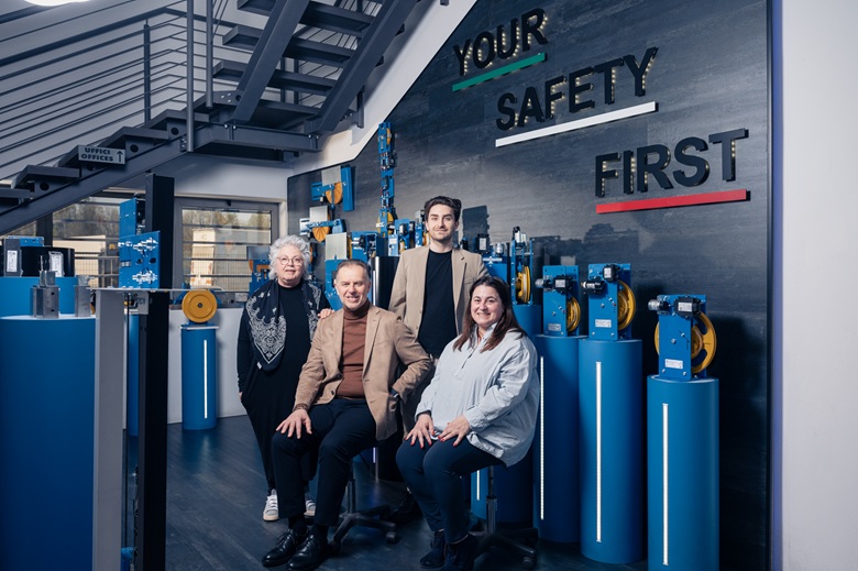 Nella foto il team alla guida di PFB, da sinistra: Meri Pinzetta (CFO), Alberto Bevini (CEO), Riccardo Bevini (COO) e Giulia Massari (CFO).