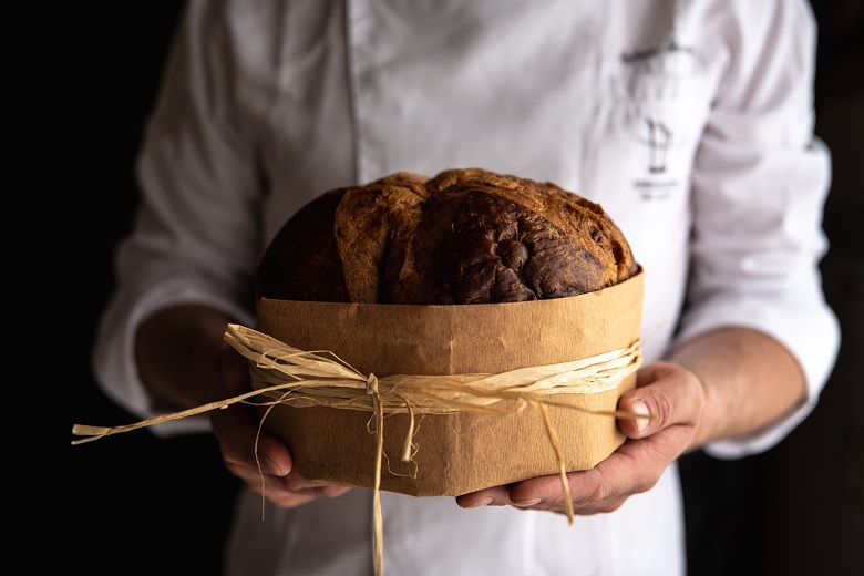 Il panettone realizzato da Bibendum in collaborazione con Stefano Guizzetti di Ciacco Lab