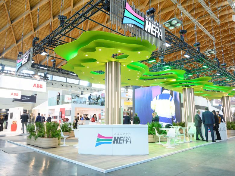 Lo stand di Gruppo Hera a Key – The Energy Transition Expo 2025