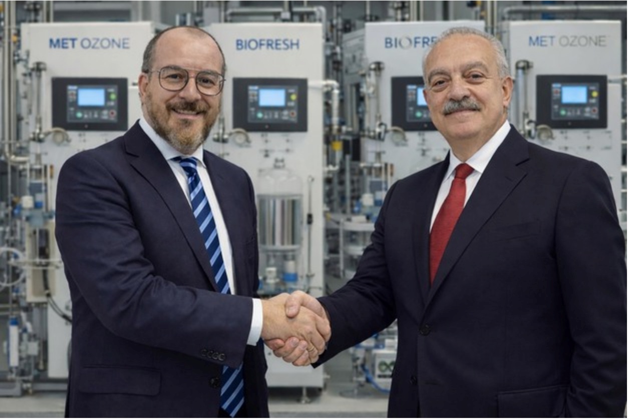 Carlo Salone, sales director di Biofresh, e Federico Ponti, presidente di MET