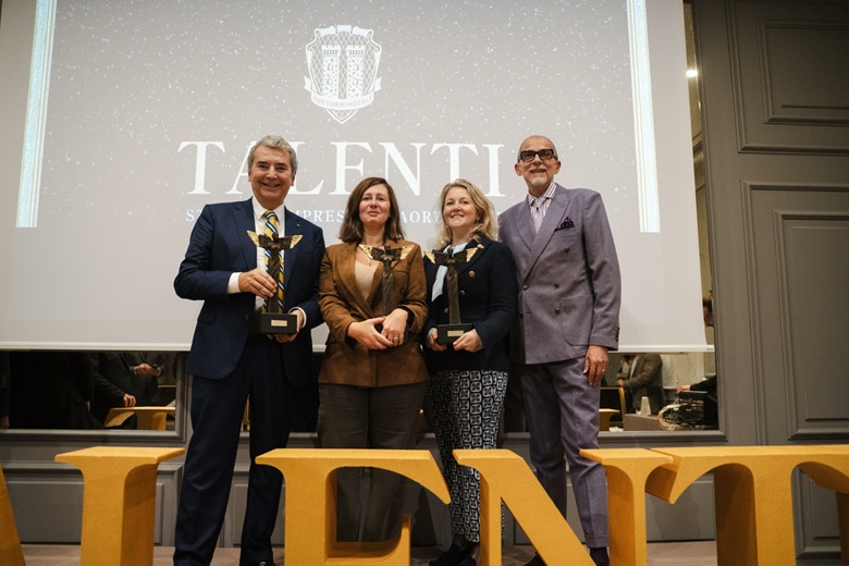 Marco Checchi, amministratore delegato di Pelliconi; Valentina Marchesini, direttrice dell’area HR e del reparto Marketing&communications di Marchesini Group; Carlotta Fabbri, Digital sales & marketing director e Nicola Fabbri, CEO di Fabbri G. Holding Industriale