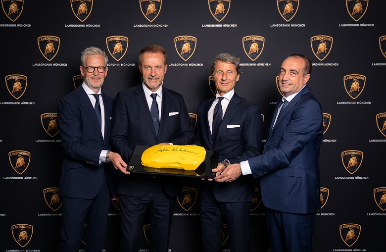 Christian Meyer, Martin Lohmann, Stephan Winkelmann, Federico Foschini at Grand Opening Munich 2022