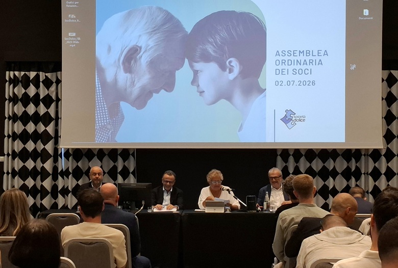 Un momento dell'assemblea dei soci di Società Dolce dello scorso 2 luglio