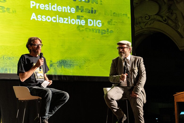 Matteo Scanni e il modenese Alberto Nerazzini, presidente e videpresidente di DIG. Modena scommette sul giornalismo di inchiesta